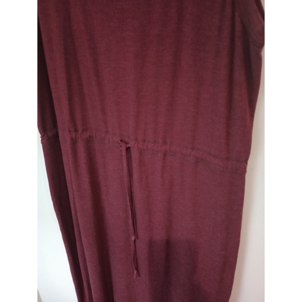 Carol Anderson Sleeveless Maxi Dress – Burgundy – Drawstring Waist – No Size Tag - Picture 2 of 5